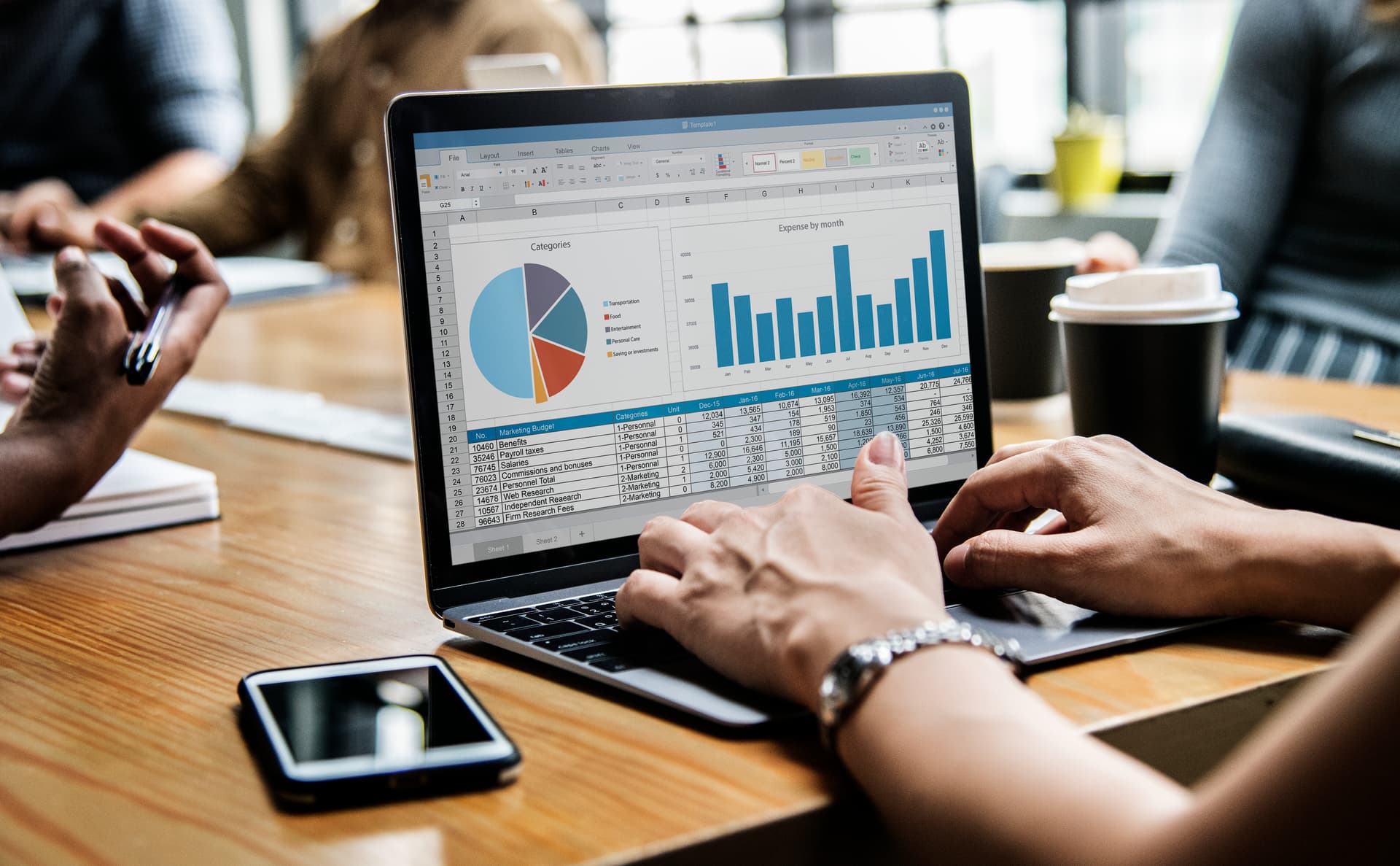 Analyst reviewing a data dashboard